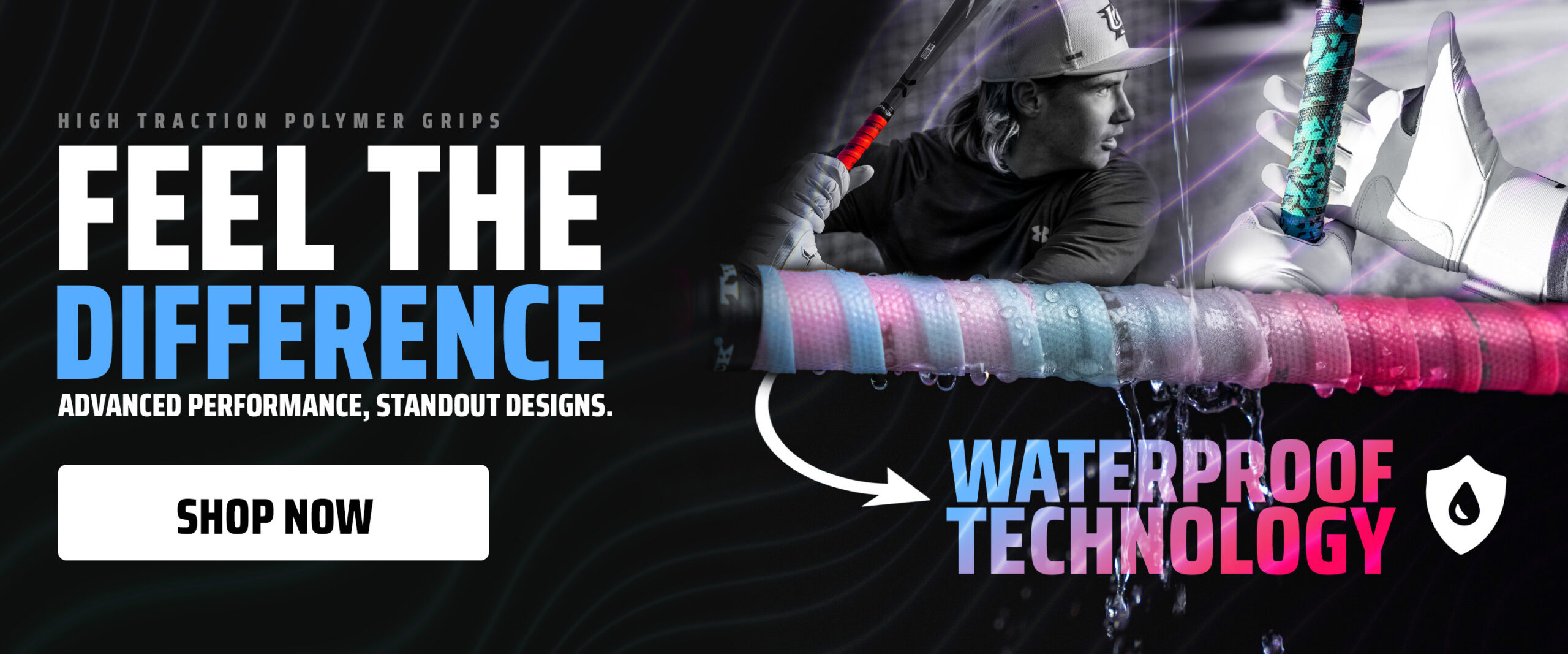 Feel the difference TwinTack bat grips